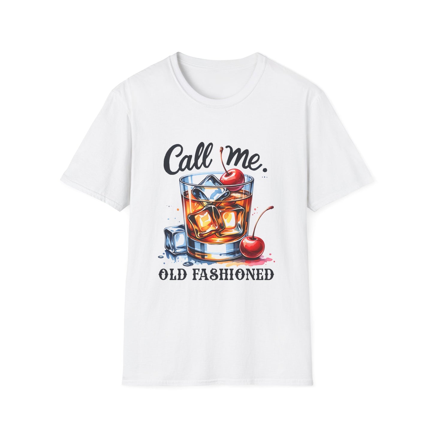 Call Me Old Fashioned T-Shirt — Retro Cocktail Graphic Tee