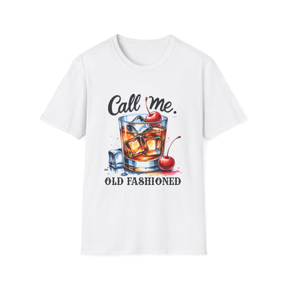 Call Me Old Fashioned T-Shirt — Retro Cocktail Graphic Tee