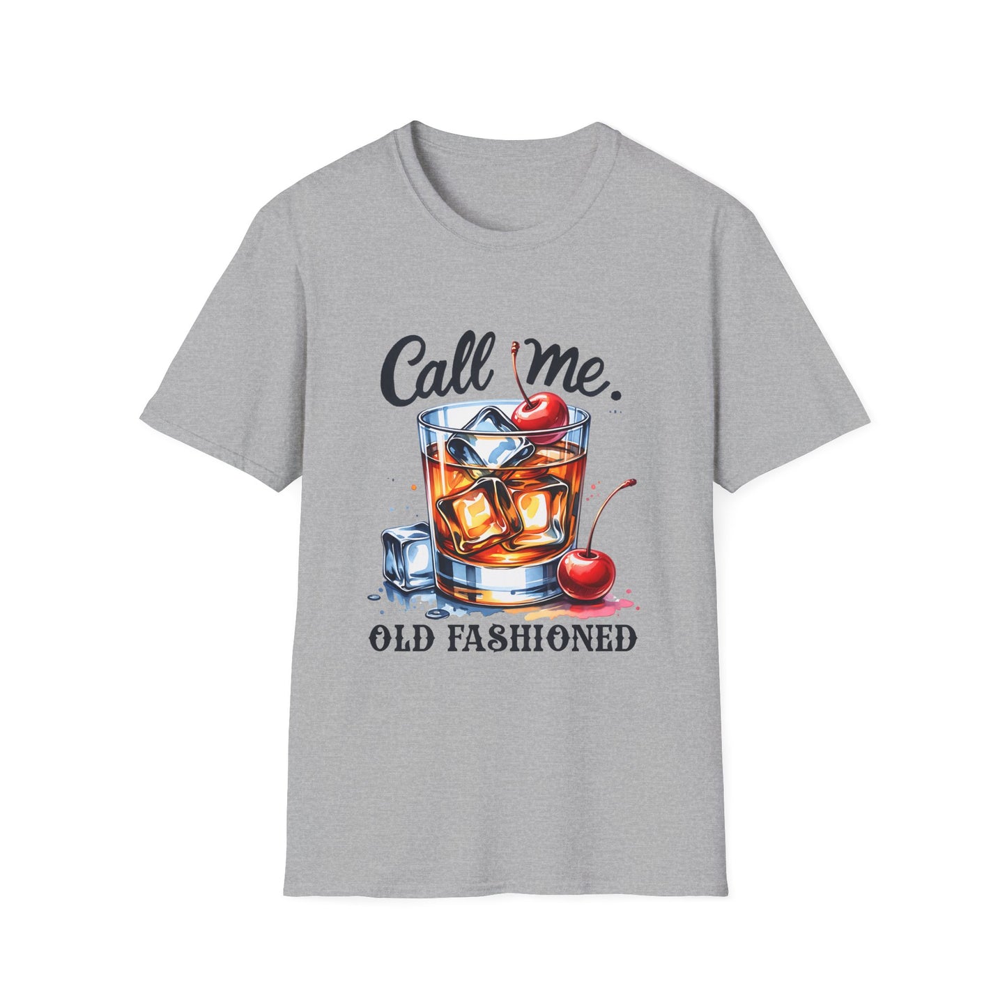 Call Me Old Fashioned T-Shirt — Retro Cocktail Graphic Tee