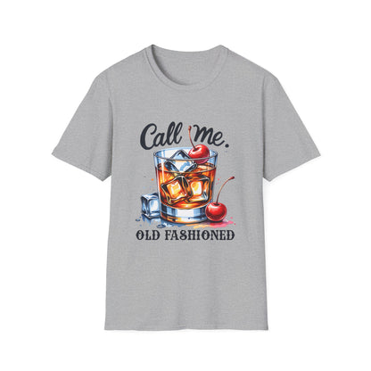 Call Me Old Fashioned T-Shirt — Retro Cocktail Graphic Tee