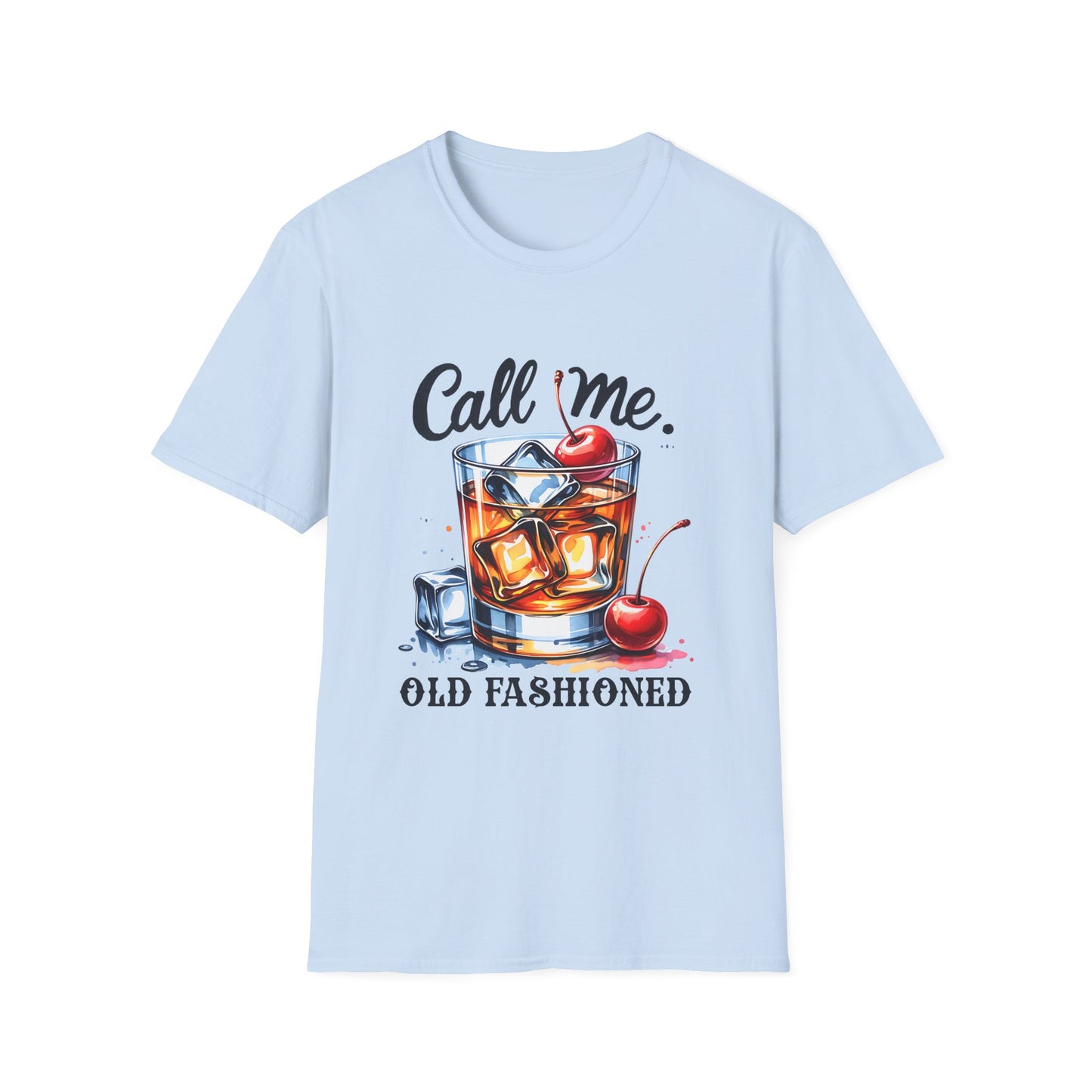 Call Me Old Fashioned T-Shirt — Retro Cocktail Graphic Tee