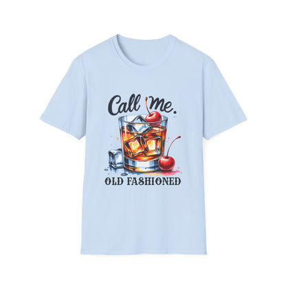 Call Me Old Fashioned T-Shirt — Retro Cocktail Graphic Tee