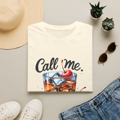 Call Me Old Fashioned T-Shirt — Retro Cocktail Graphic Tee
